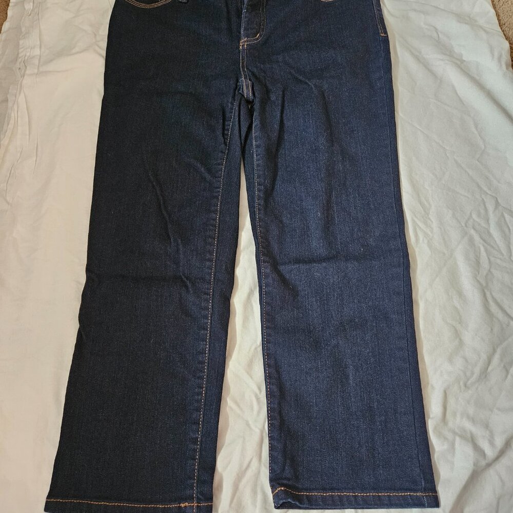 St John's Bay Flare Leg Denim Jeans Size 4